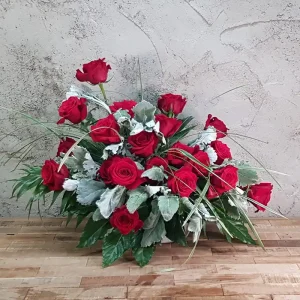 Centro 20 rosas Rojas