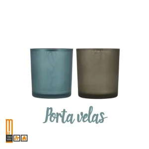 Porta velas hojas
