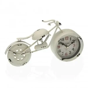 Reloj sobremesa moto color blanco