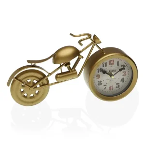 Reloj sobremesa moto color dorado