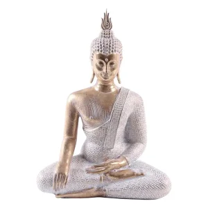 Buda color dorado y plata