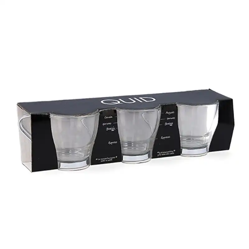 Set 3 tazas de vidrio supreme quid