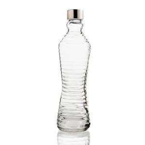 Botella mesa vidrio con tapón Line