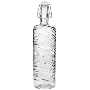 Botella mesa vidrio con tapón Aire