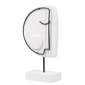 Figura decoración madera/metal