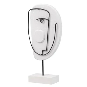Figura decoración madera/metal