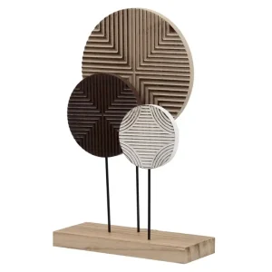 Figura decoración madera natural