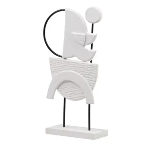 Figura decoración madera metal