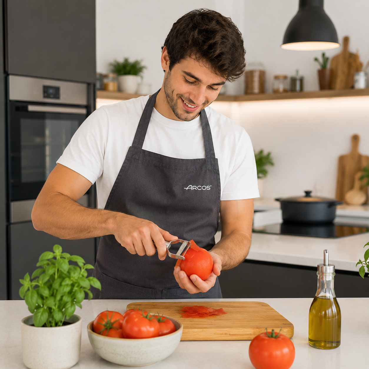 Pelador de Tomate Arcos de Acero Inoxidable | Pelador de Frutas y Verduras - Imagen 3