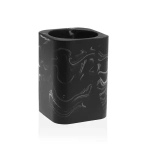 Portacepillos Marble Negro