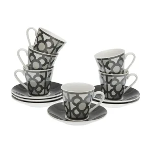 Set 6 tazas de café urbana grey