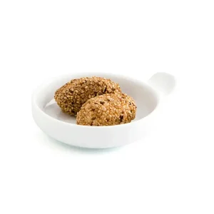 Tapa croqueta ceramica blanca