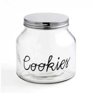 Tarro vidrio tape metal cookies