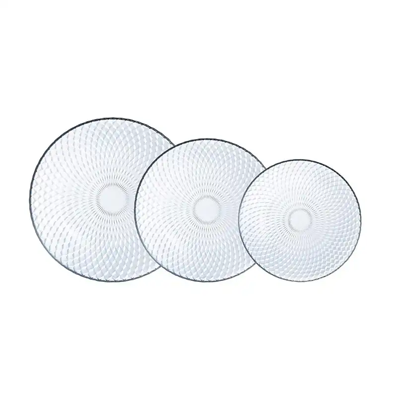 Vajilla Vidrio Pampille Clear