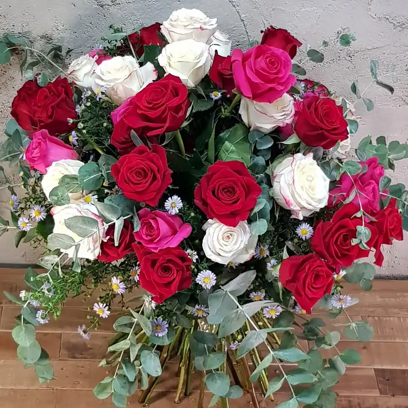 Ramo 30 Rosas Colores - Imagen 2