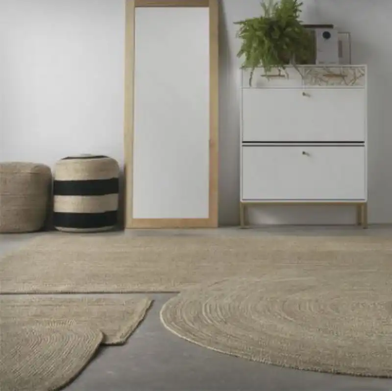 Alfombra jute natural 180 x 120 cm. - Imagen 2
