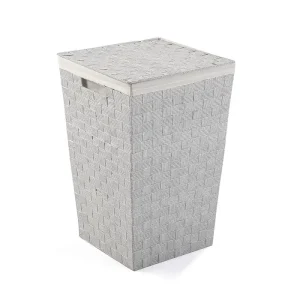 Cesto ropa punto grisaceo
