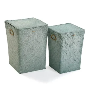 Cesto ropa verde 2 tamaños