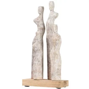 Figura familia madera mango 20 x 10 x 41 cm.