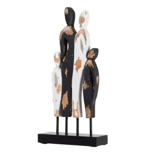 Figura familia madera de mango 22 x 9 x 46 cm.