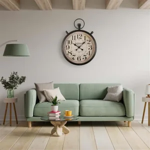 Reloj pared 44cm negro