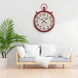 Reloj pared 44cm rojo