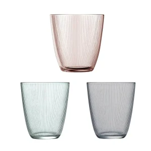 Vaso alto vidrio concepto Stripy