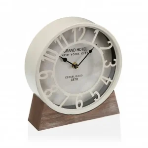 Reloj mesa metal 20cm.