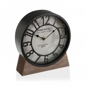Reloj mesa metal 20cm.