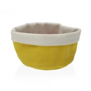 Cesta textil amarilla